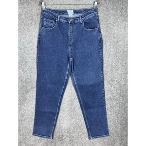 Paul Harris Denim Jeans Womens Size 12 Blue Stretch‎ High Rise Straight Taper